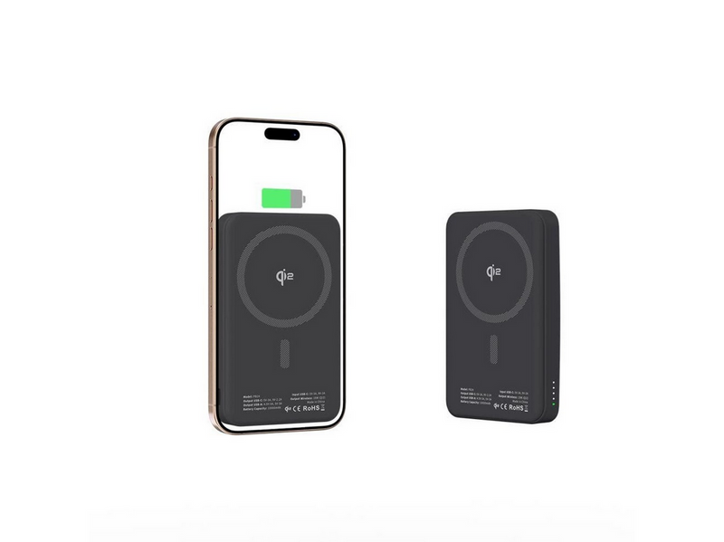 Tech-Protect Powerbank PB24 LifeMag QI2 MagSafe 10000 mAh - Black - 10000 mAh