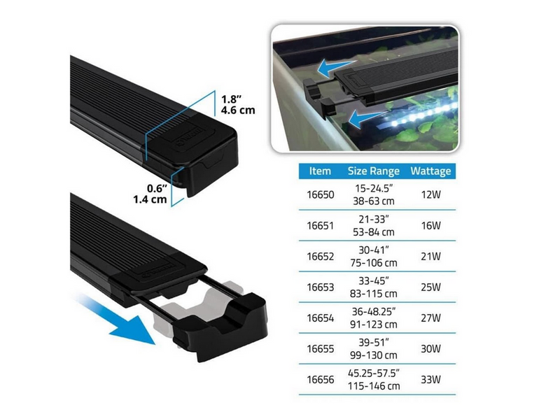 FLUVAL Aquasky 3.0 LED w/WiFi & BT 21W 75-106 cm