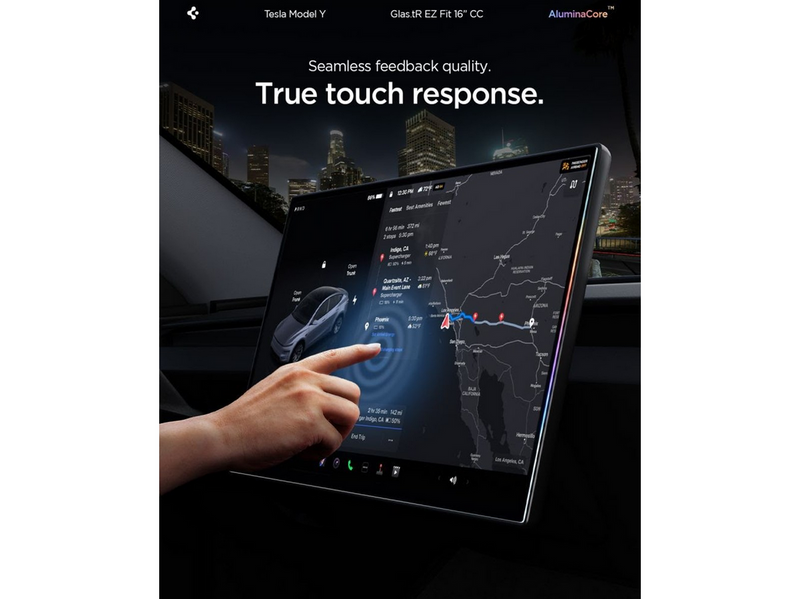 Spigen GLAS.tR EZ Fit | 16 inch - Tesla Model Y Screen Protector