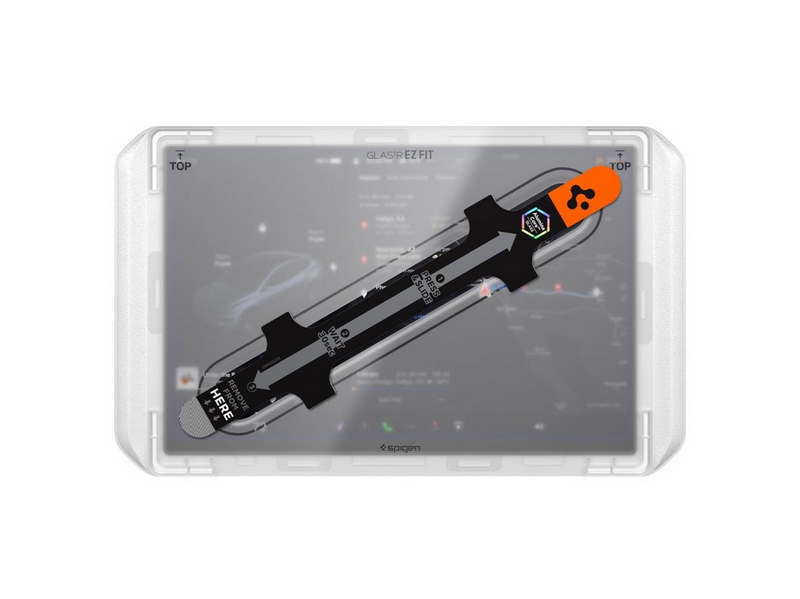 Spigen GLAS.tR EZ Fit | 16 inch - Tesla Model Y Screen Protector