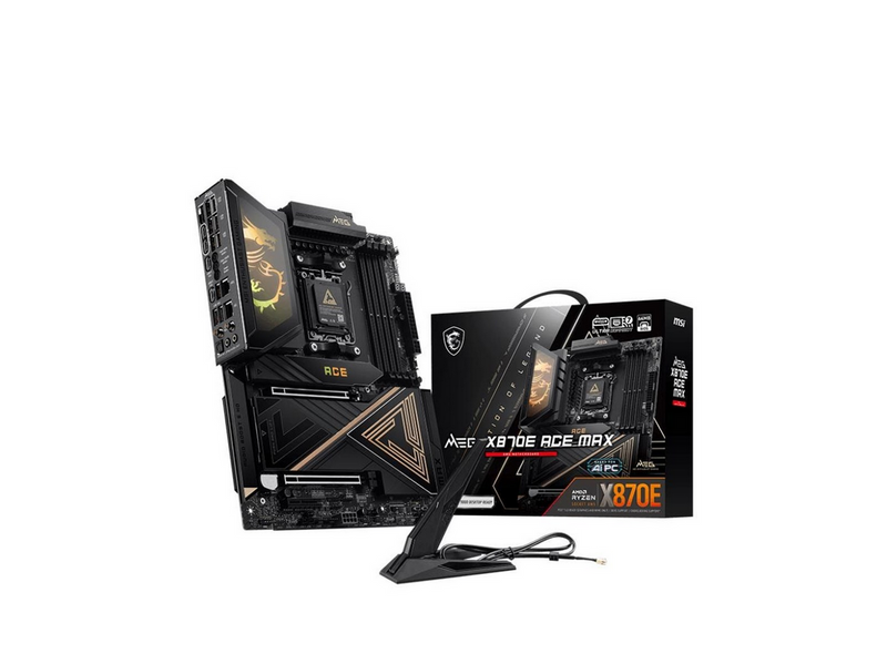 MSI MEG X870E ACE MAX Mainboard - AMD X870E - AMD AM5 - DDR5 RAM - ATX