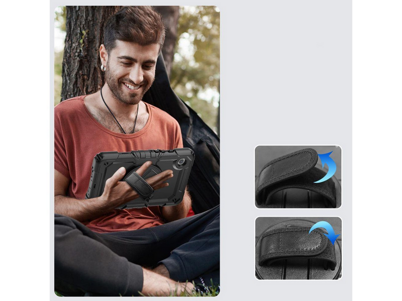 Tech-Protect Solid360 Case for Samsung Galaxy Tab A9+ 11.0 X210 / X215 / X216 - Black
