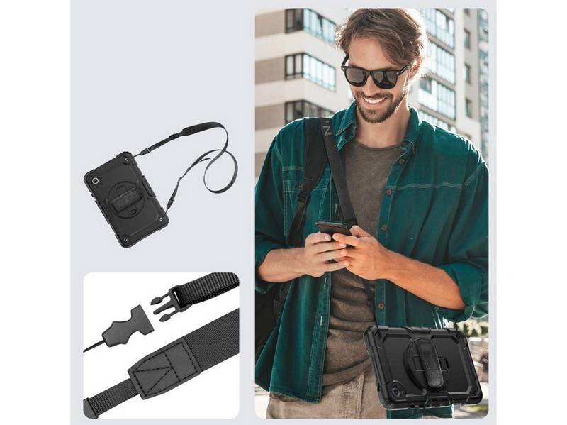 Tech-Protect Solid360 Case for Samsung Galaxy Tab A9+ 11.0 X210 / X215 / X216 - Black