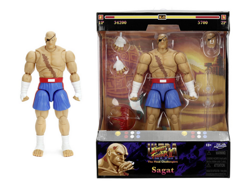 Jada Toys - Street Fighter II Sagat 7.5" Figure