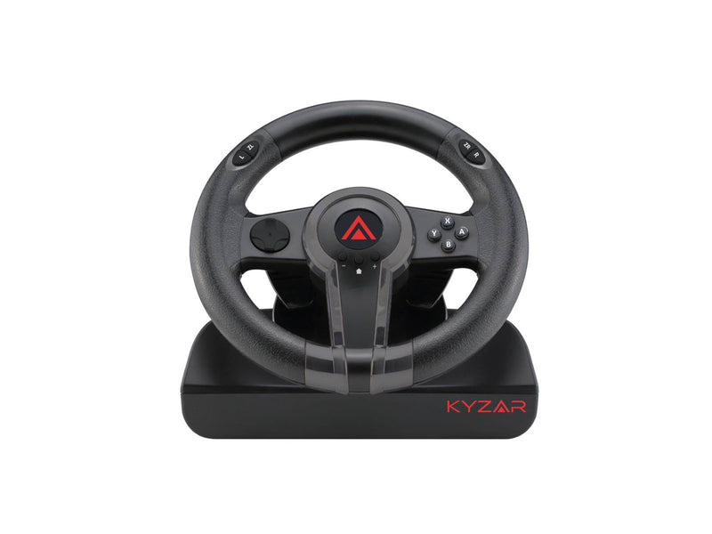 Kyzar Switch Racing Wheel - Wired Steering wheel & Pedal set - Nintendo Switch
