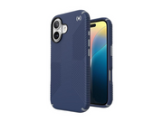 Speck Presidio2 Grip - iPhone 16 Case - Coastal Blue / Dust Gray / White