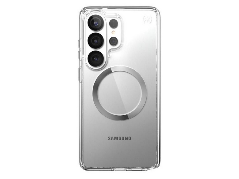 Speck Presidio Perfect-Clear Magnet - Samsung Galaxy S26 Ultra MagSafe Case - Clear/Clear/Silver