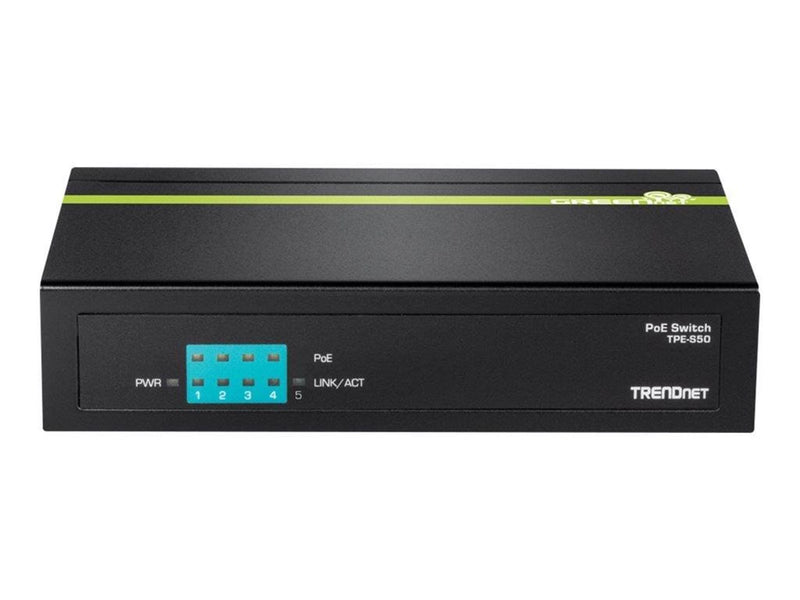 TRENDnet TPE-S50 5-Port 10/100 Mbps PoE Switch