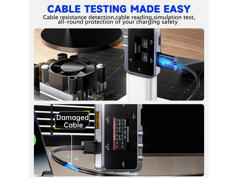 FNIRSI FNAC-28 USB-C USB-A 2-in-1 USB Tester