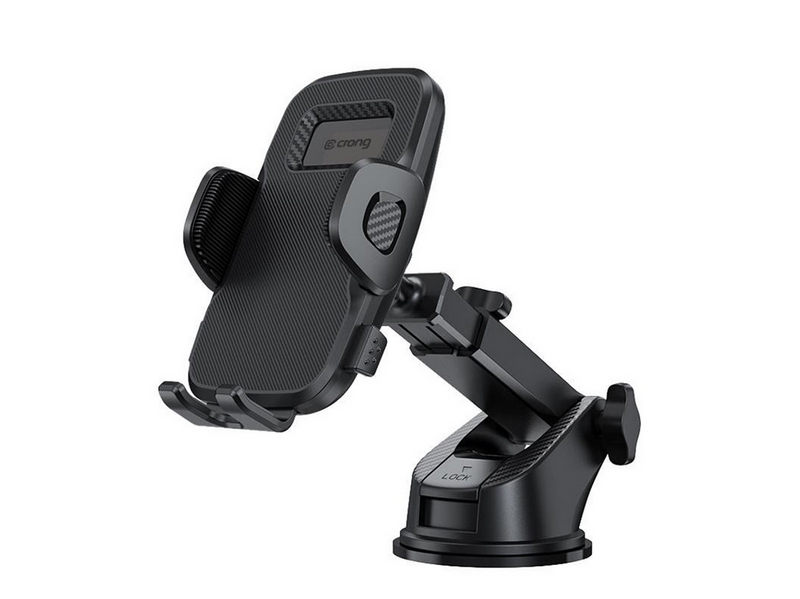 CRONG Carclip Car Holder for Dashboard and Windshield - Black