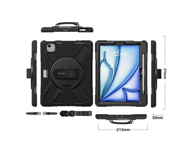 CRONG Defender Plus – Rugged Case for iPad Air 11” (2026 – 2024) / iPad Air 10.9” - 5th-4th gen.