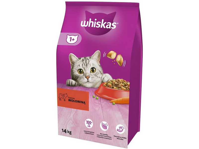 Whiskas Dry cat food Adult - Beef - 14kg