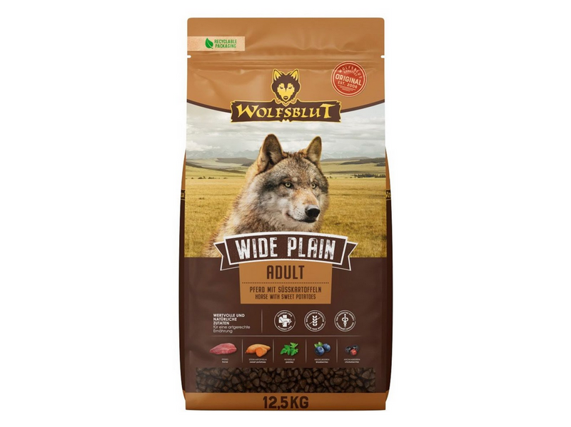 Wolfsblut Wide Plain Horse - dry dog food - 12.5kg