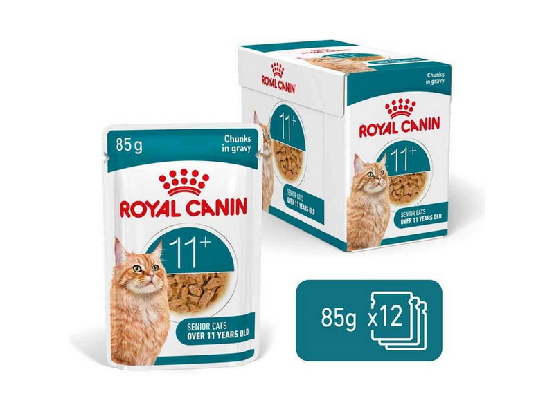 Royal Canin Ageing 11+ Chunks in gravy - wet cat food - 12x85g