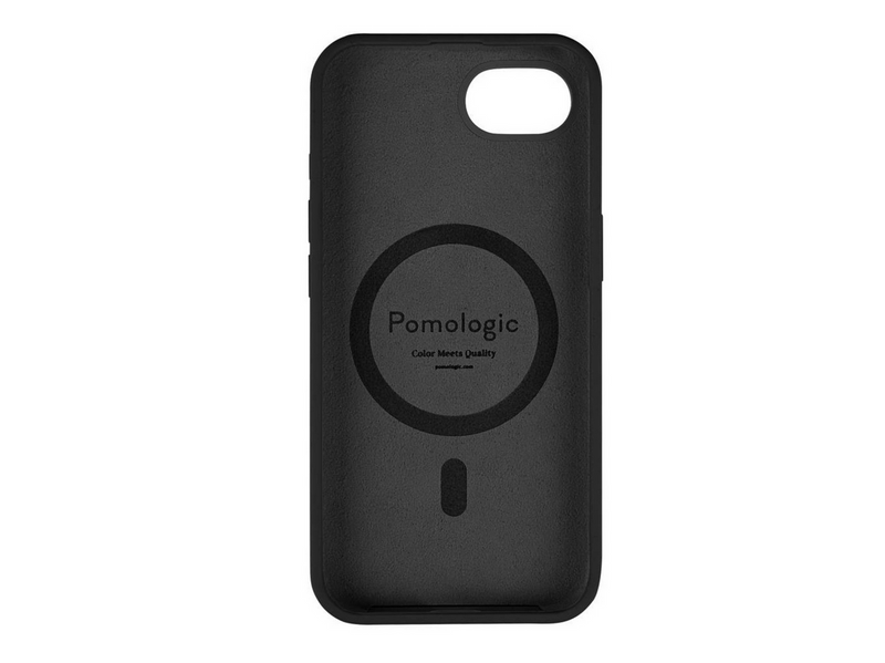 Pomologic CoverCase Silicone iPhone 17e/16e Black W/Magsafe
