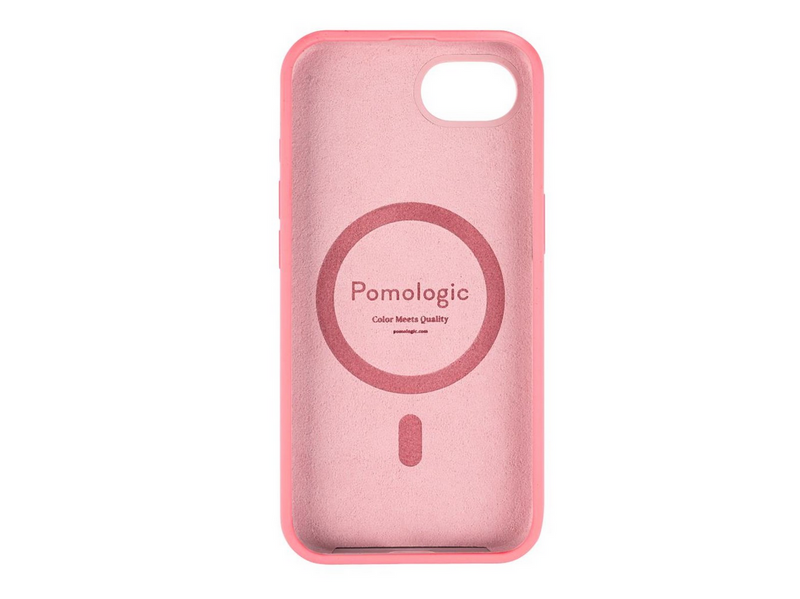 Pomologic CoverCase Silicone iPhone 17e/16e Pink W/Magsafe