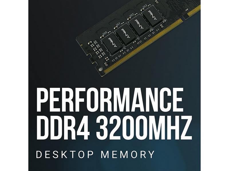 PNY Performance DDR4-3200 - 8GB - CL22 - Single Channel (1 pcs) - Schwarz