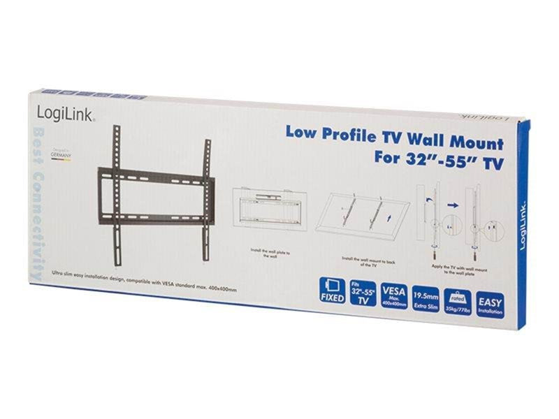 LogiLink TV wall mount VESA 400x400 32-55' 35 kg 55" 200 x 200 mm