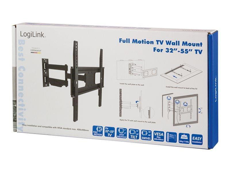 LogiLink Uchwyt scienny LCD/LED VESA 32-55' max. 50kg 50 kg 55" 200 x 200 mm