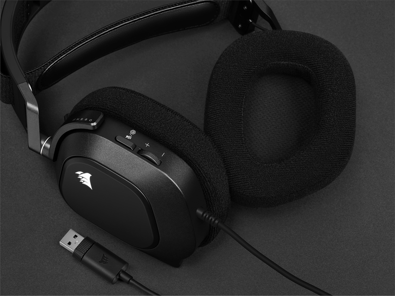 Corsair HS80 RGB USB Premium Gaming Headset - Carbon
