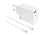 realme SUPERVOOC 80W Dual Ports GaN Adapter with Type-C Cable - White