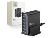 Tech-Protect DC140W-GAN 5-PORT PD140W/QC3.0 Charging Station - Black