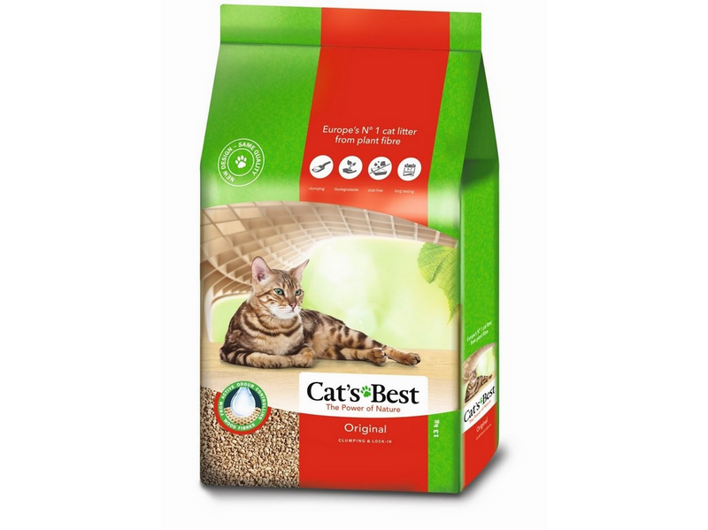 Cat's Best Eco Plus Original - Wooden Cat Litter - 30l
