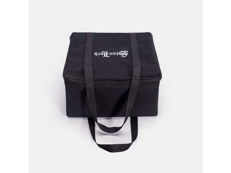 Stanlord Kongespil Pro mit robuster Canvas-Aufbewahrungstasche.