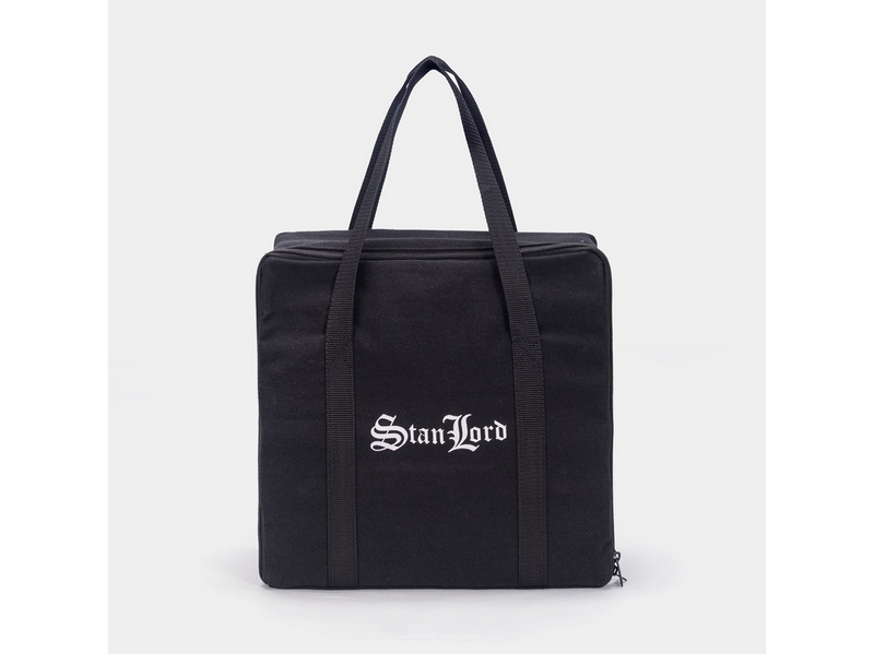 Stanlord Kongespil Pro mit robuster Canvas-Aufbewahrungstasche.