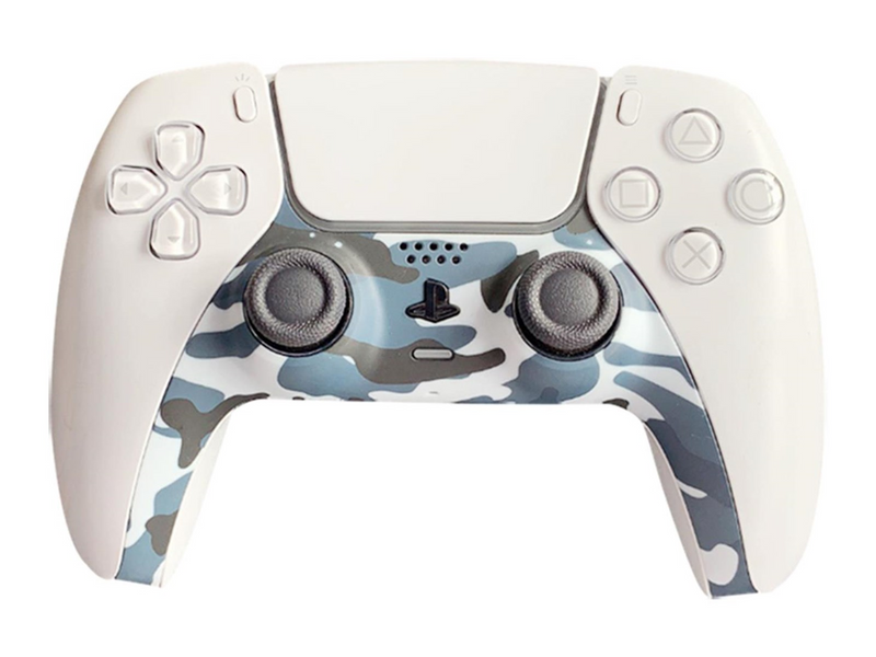 PIRANHA PS5 Controller Skin - Camo Blue