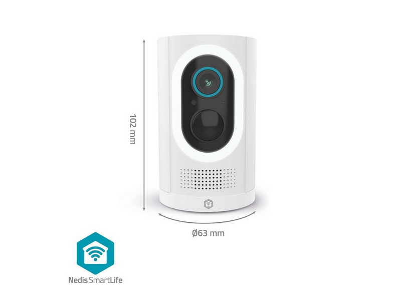 Nedis SmartLife Outdoor Camera, Wi-Fi, 3MP, White