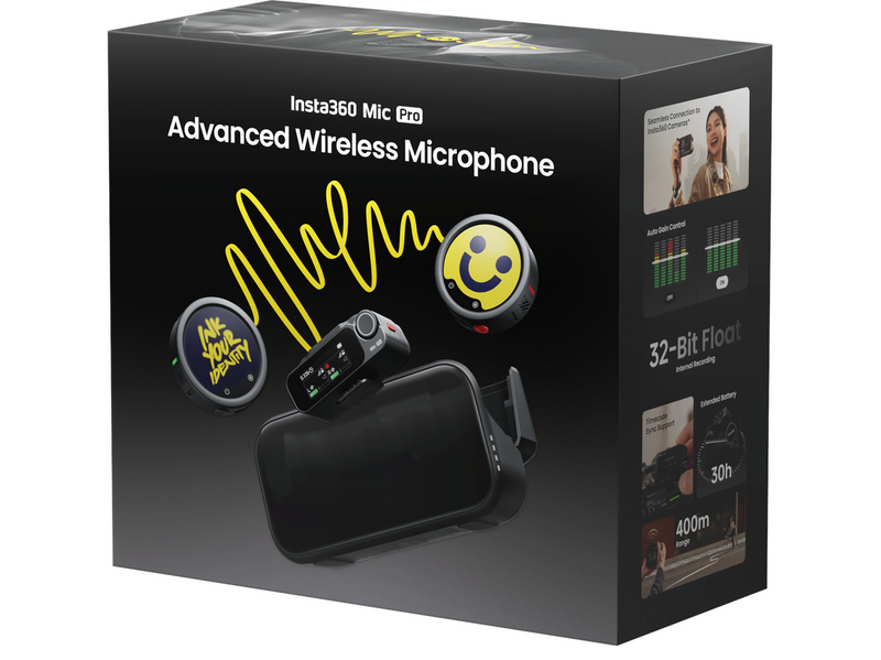 Insta360 Mic Pro (2 TX + 1 RX)