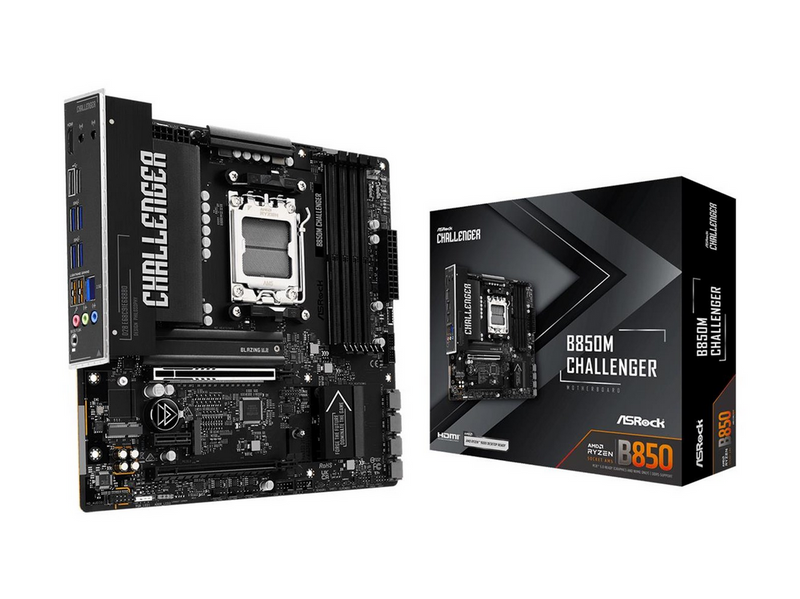 ASRock B850M Challenger Mainboard - AMD B850 - AMD AM5 - DDR5 RAM - Micro-ATX
