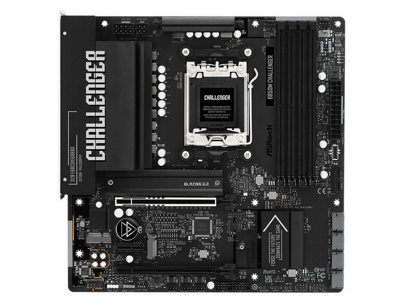 ASRock B850M Challenger Mainboard - AMD B850 - AMD AM5 - DDR5 RAM - Micro-ATX