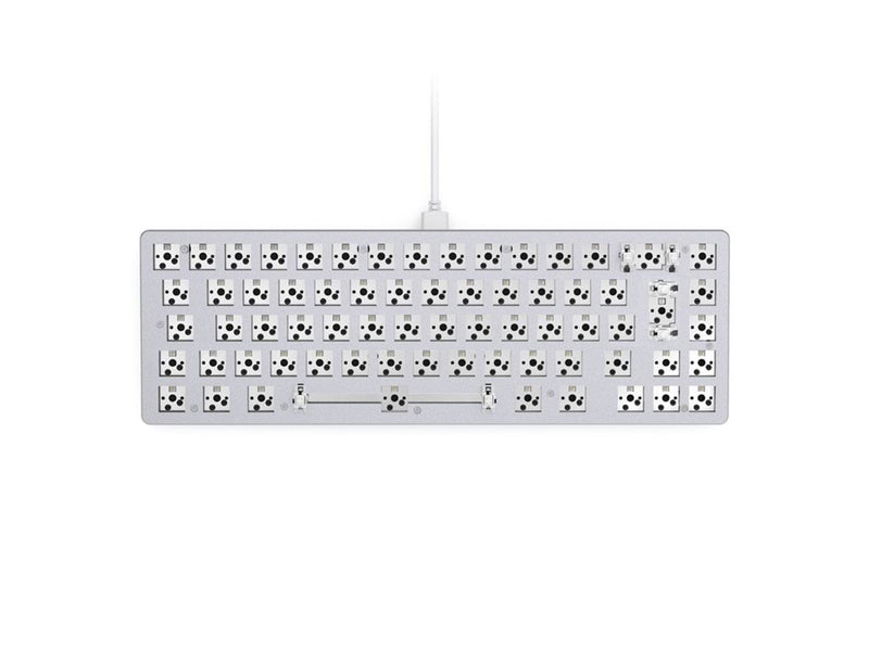 Glorious GMMK 2 - Compact 65% - Barebone - ISO - White - Gaming Tastaturen - ohne Numpad - Universal - Weiss