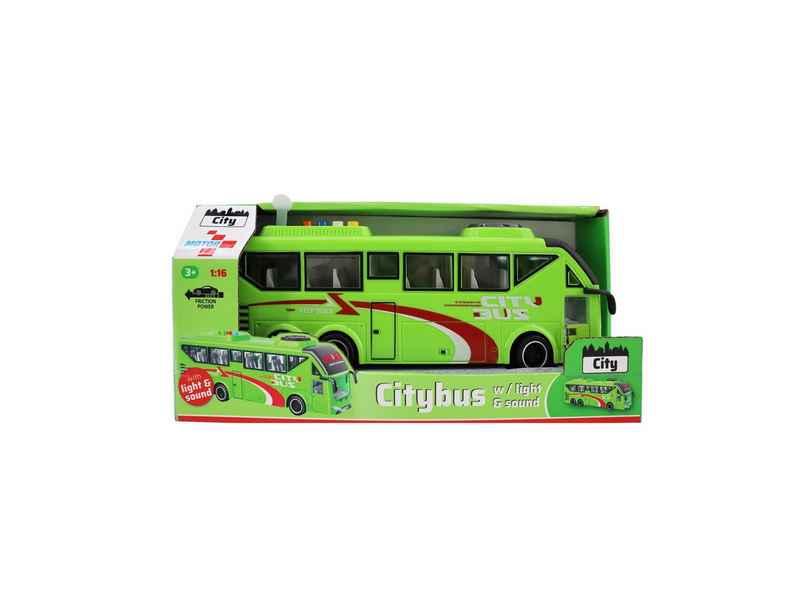 Impulse Toys City Bus w/light & sounds 1:16