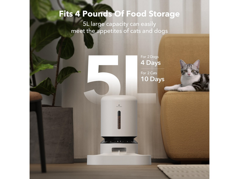 Petlibro GRANARY WIFI DUAL FOOD TRAY WHITE