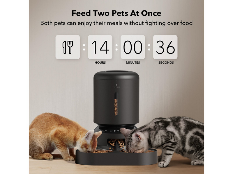 Petlibro GRANARY WIFI DUAL FOOD TRAY BLACK