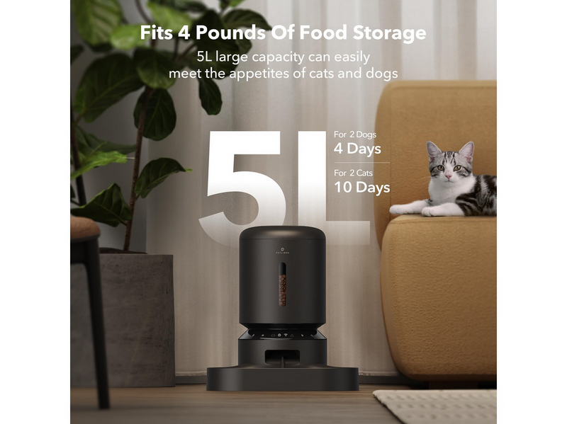 Petlibro GRANARY WIFI DUAL FOOD TRAY BLACK