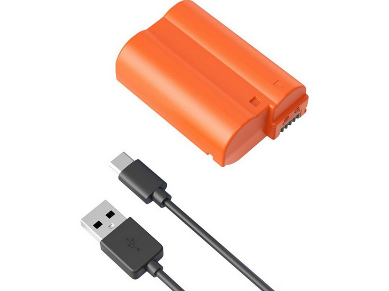 SmallRig 4966 EN-EL15c USB-C Rechargeable Camera Battery Orange