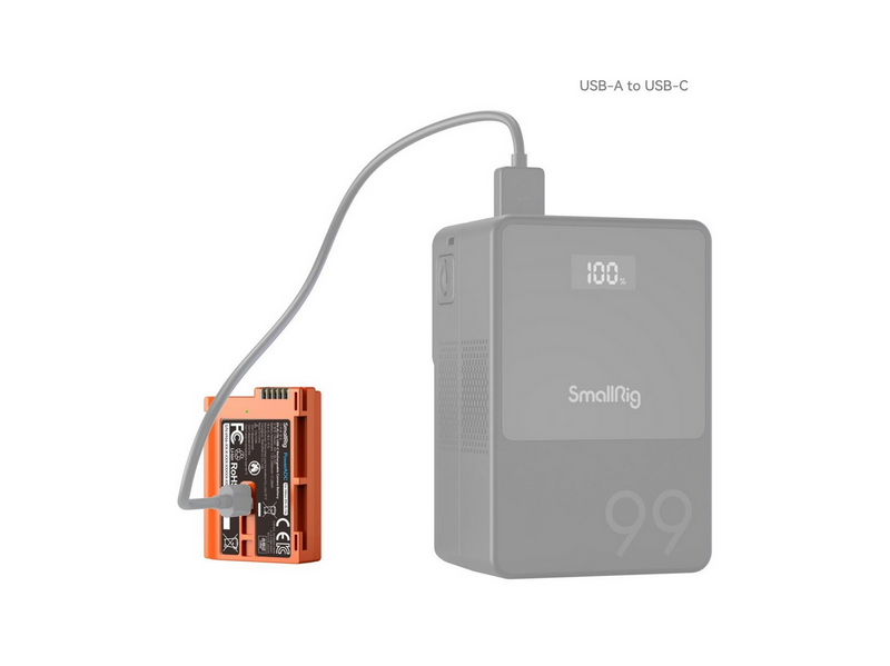 SmallRig 4966 EN-EL15c USB-C Rechargeable Camera Battery Orange