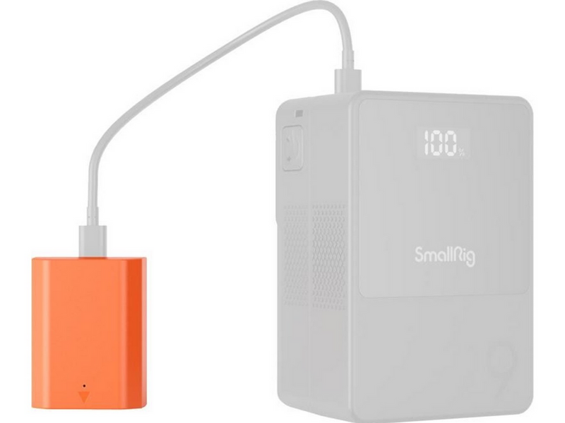 SmallRig 4969 NP-FZ100 USB-C Rechargeable Camera Battery Orange