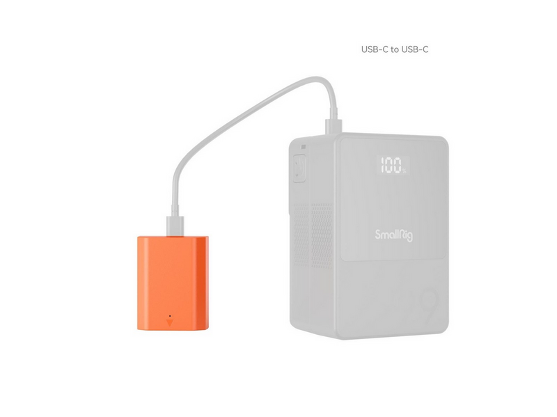 SmallRig 4969 NP-FZ100 USB-C Rechargeable Camera Battery Orange