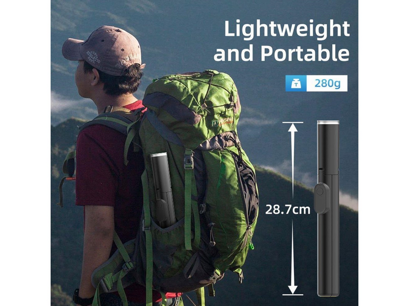 Tech-Protect Selfie Stick L09S with Tripod - Black