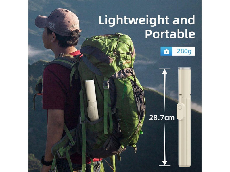 Tech-Protect Selfie Stick L09S with Tripod - Beige