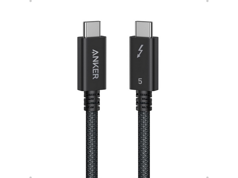Anker Prime USB-C to USB-C Cable Thunderbolt 5 Cable - 0.5m - Black
