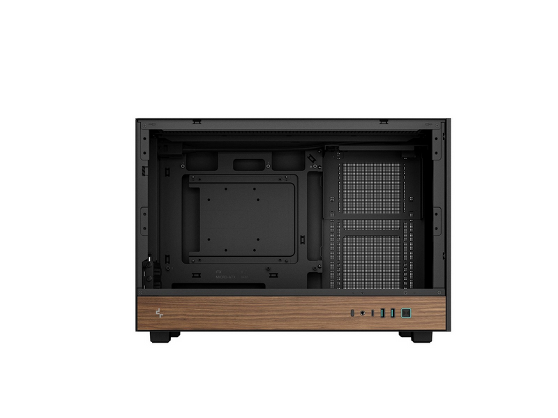 DeepCool CH260 WOOD - Gehäuse - Minitower - Schwarz
