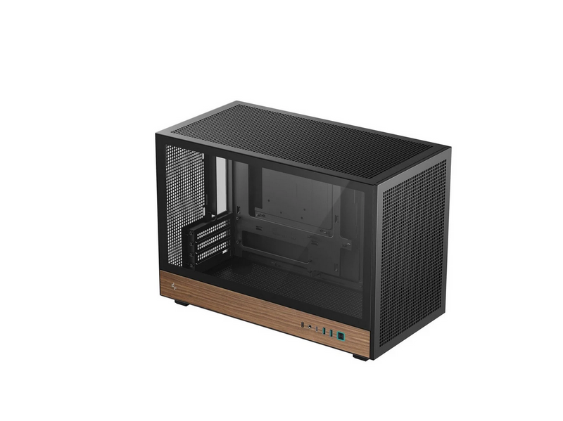 DeepCool CH260 WOOD - Gehäuse - Minitower - Schwarz