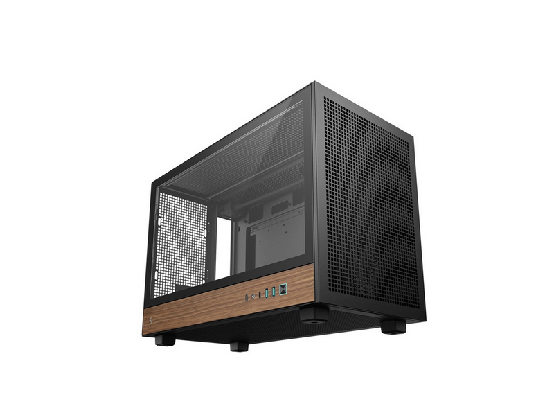 DeepCool CH260 WOOD - Gehäuse - Minitower - Schwarz