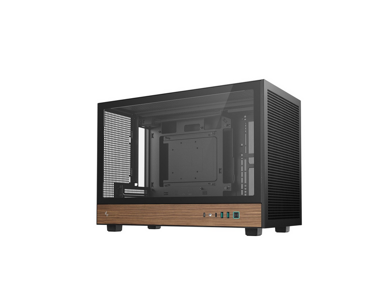 DeepCool CH260 WOOD - Gehäuse - Minitower - Schwarz
